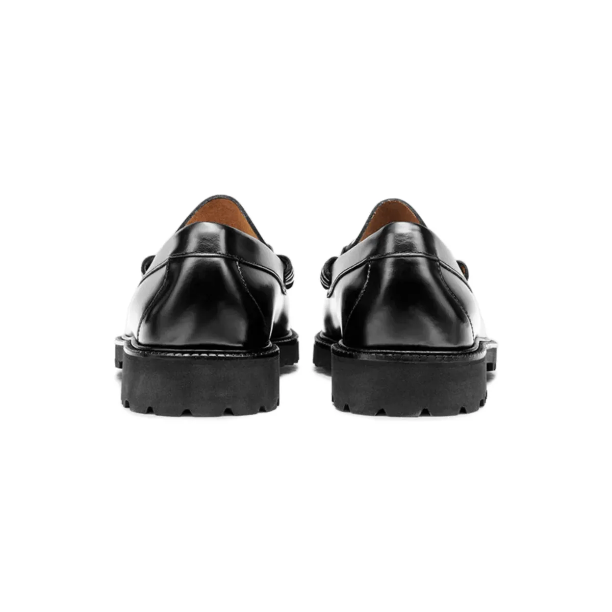 G.H. Bass Men's Lincoln Bit Lug WeeJun Black Leather