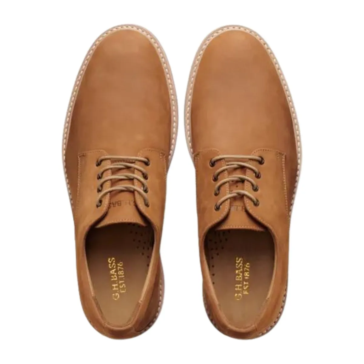 G.H. Bass Men's Pasadena Derby Tan Buc