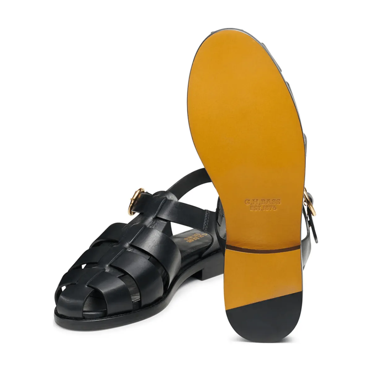 G.H. Bass Women's Fisherman Sandal Black