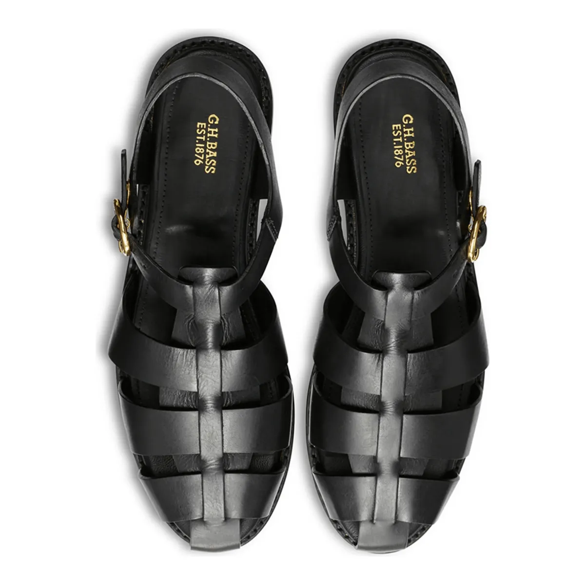 G.H. Bass Women's Fisherman Sandal Black