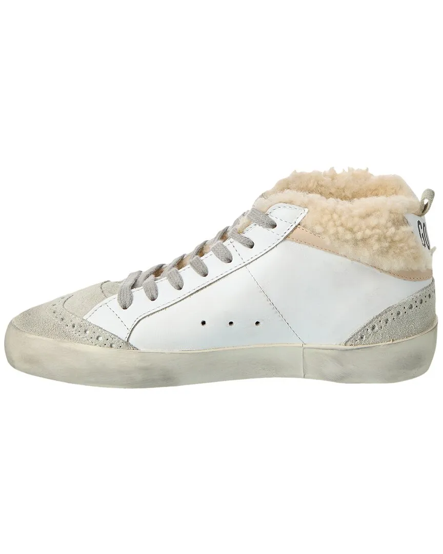 Golden Goose Midstar Leather & Shearling Sneaker