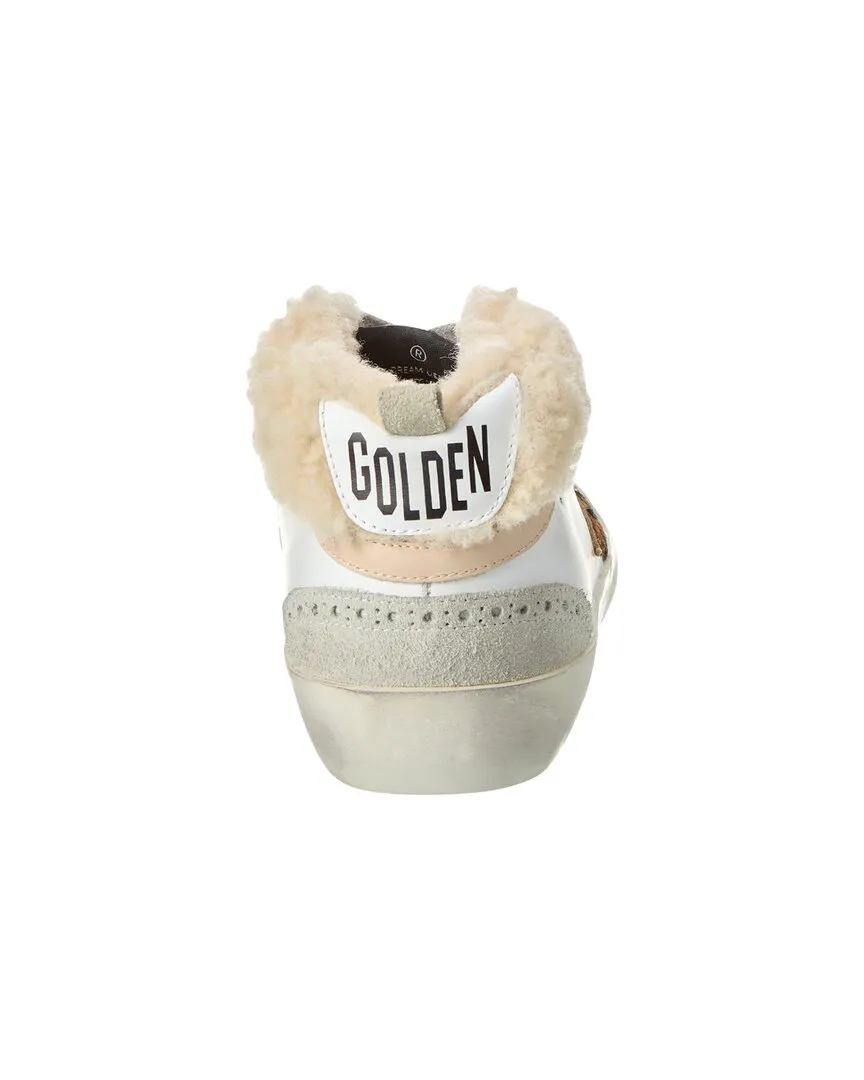 Golden Goose Midstar Leather & Shearling Sneaker