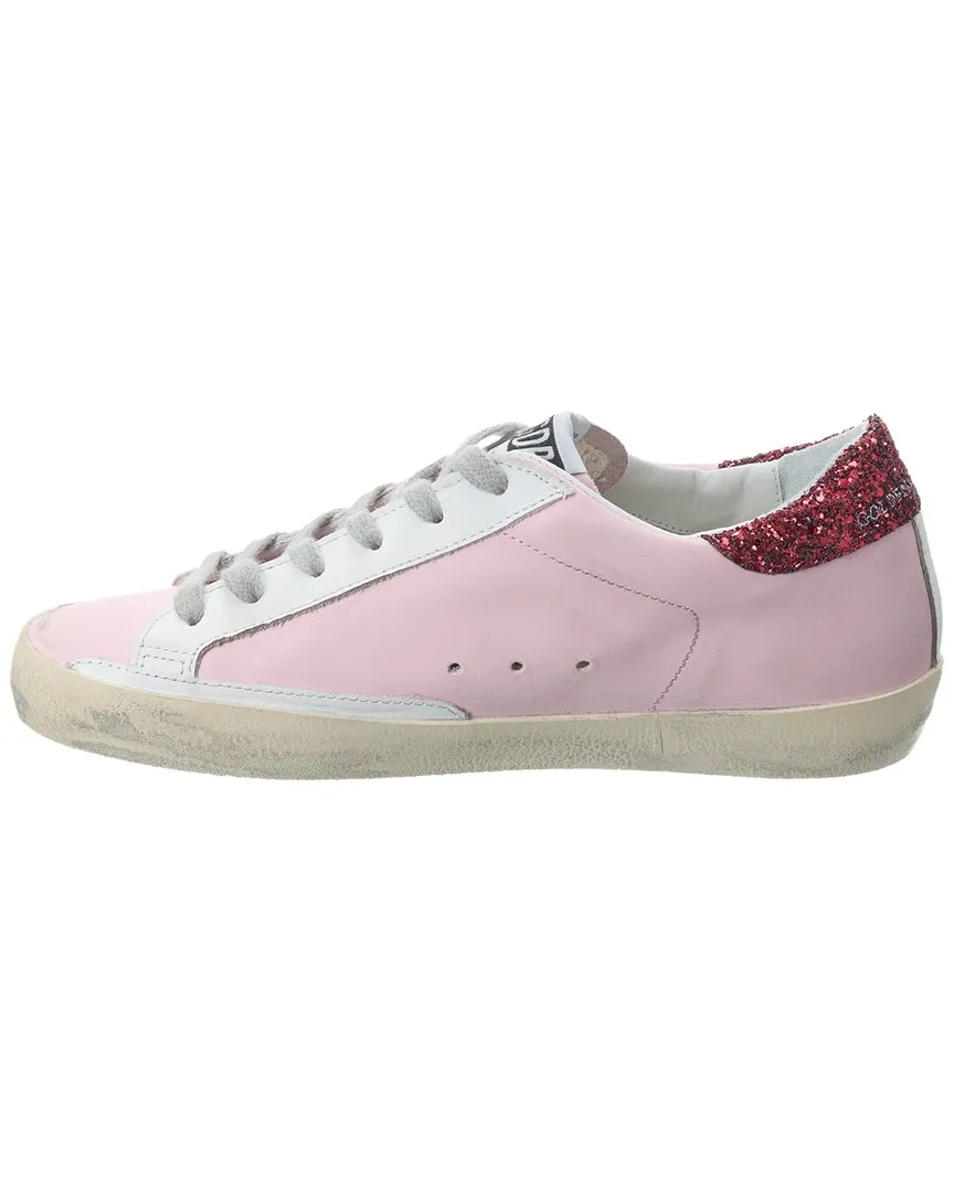 Golden Goose Superstar Leather & Glitter Sneaker