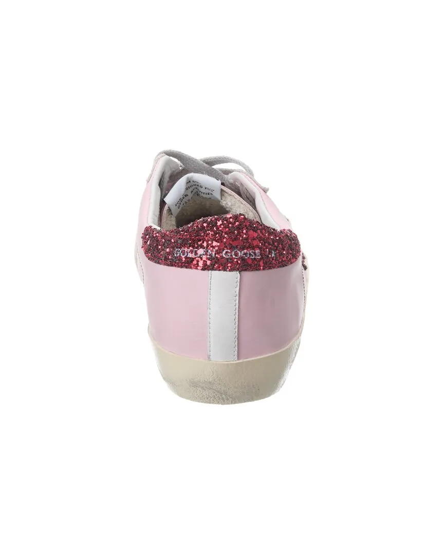 Golden Goose Superstar Leather & Glitter Sneaker