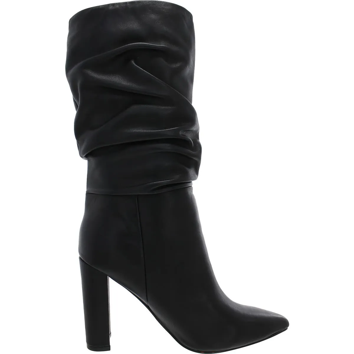 Gomer  Womens Leather Pointed Toe Mid-Calf Boots