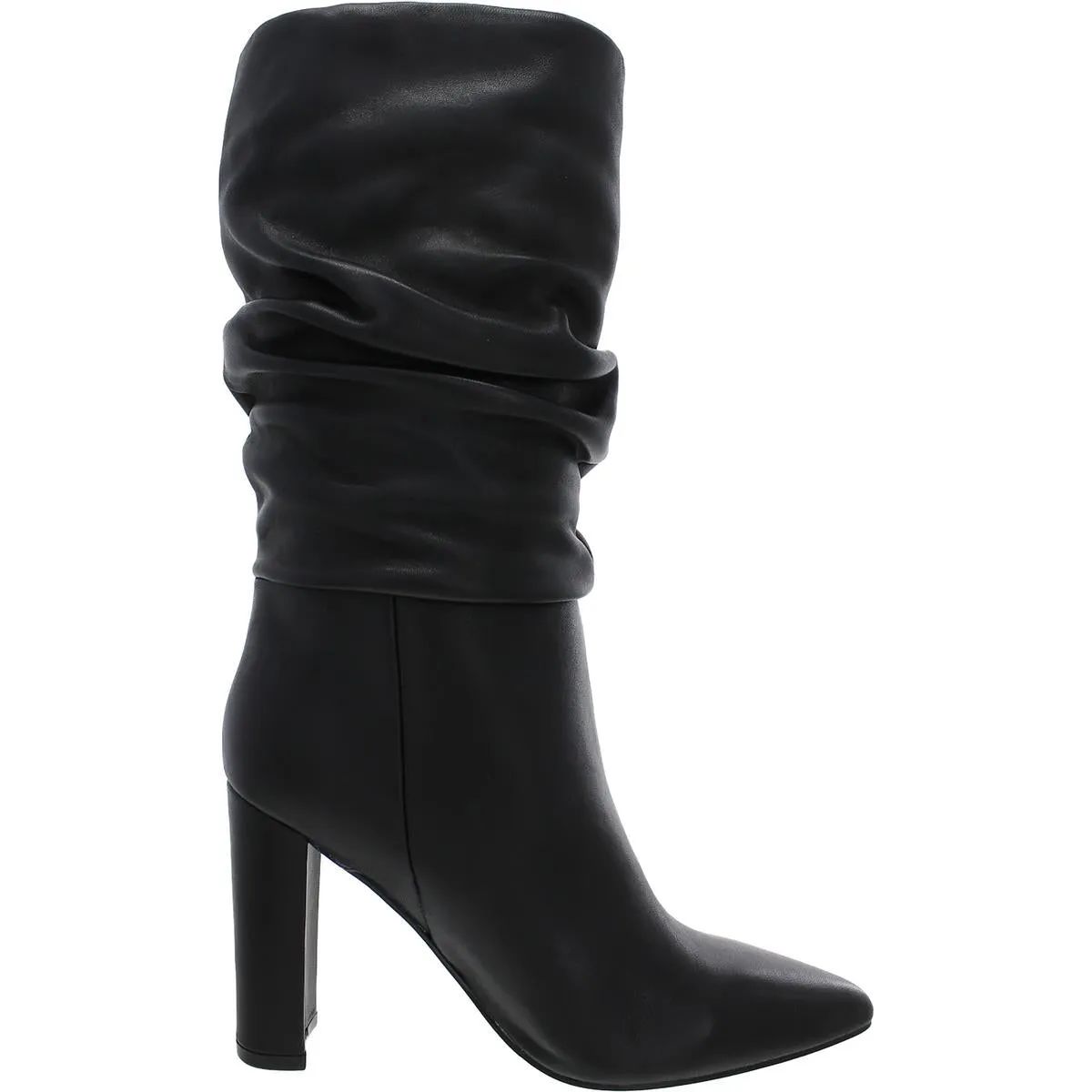 Gomer  Womens Leather Pointed Toe Mid-Calf Boots