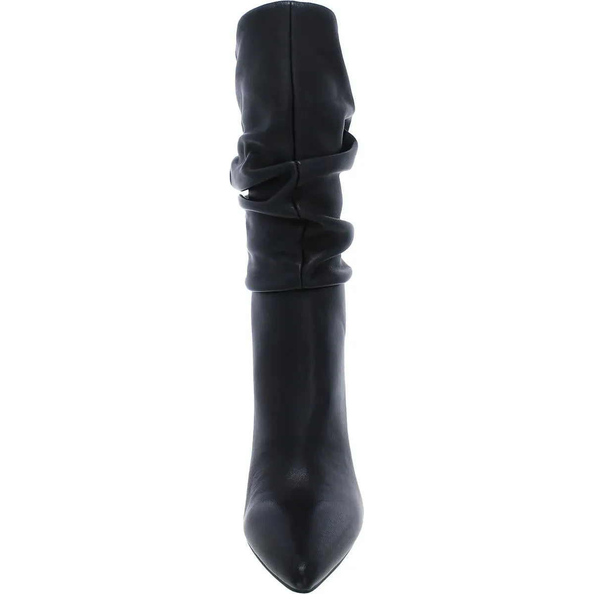 Gomer  Womens Leather Pointed Toe Mid-Calf Boots
