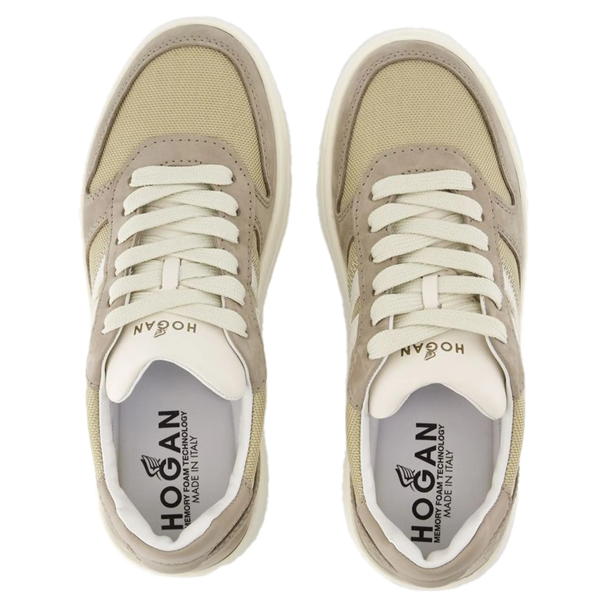 H630 Sneakers - Hogan - Leather - Khaki