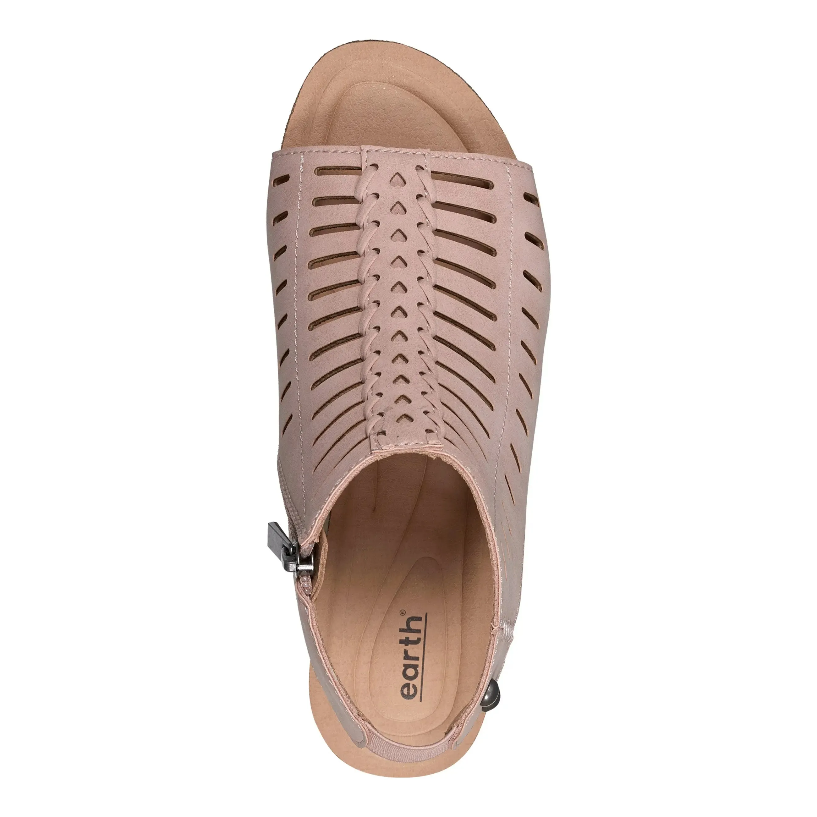 Hana Round Toe Laser Cut Dress Sandals