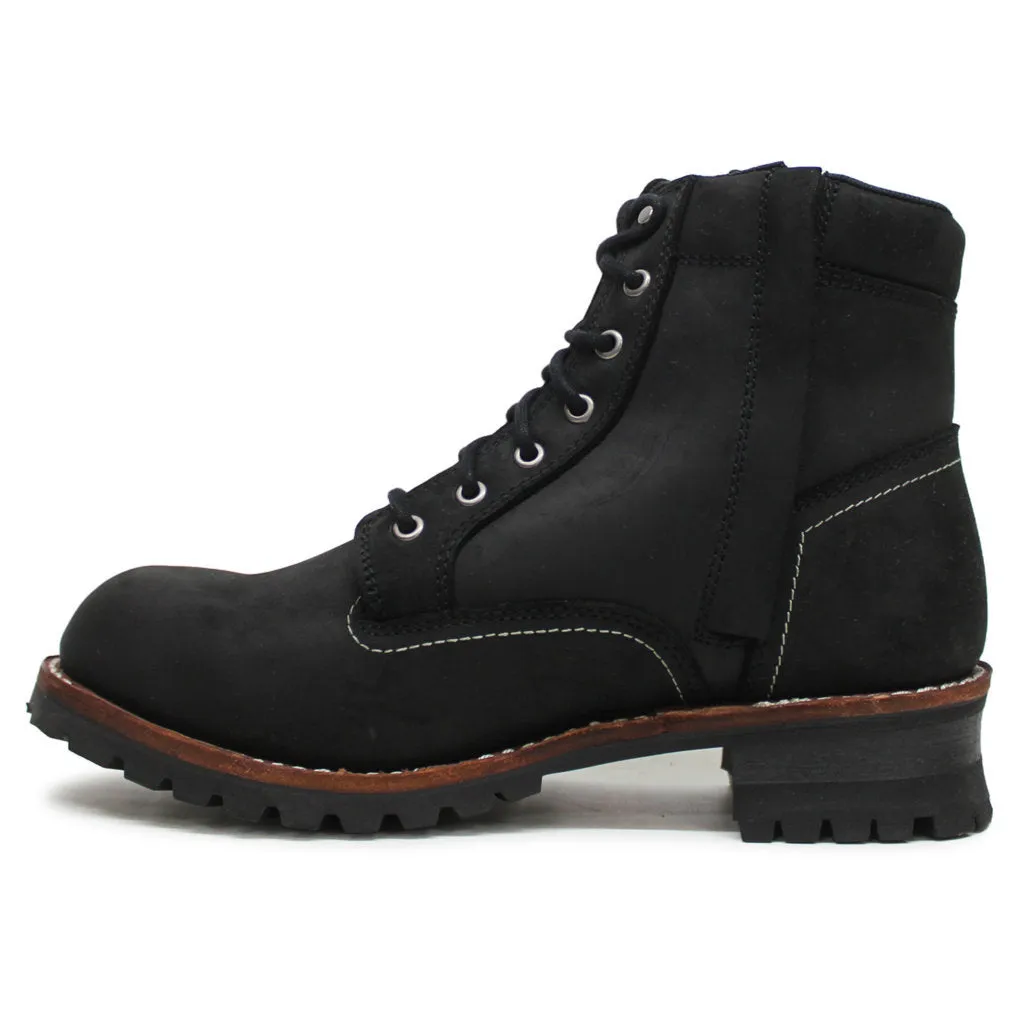 Harley Davidson Bentler 6 Inch Full Grain Leather Men's Ankle Biker Boots
