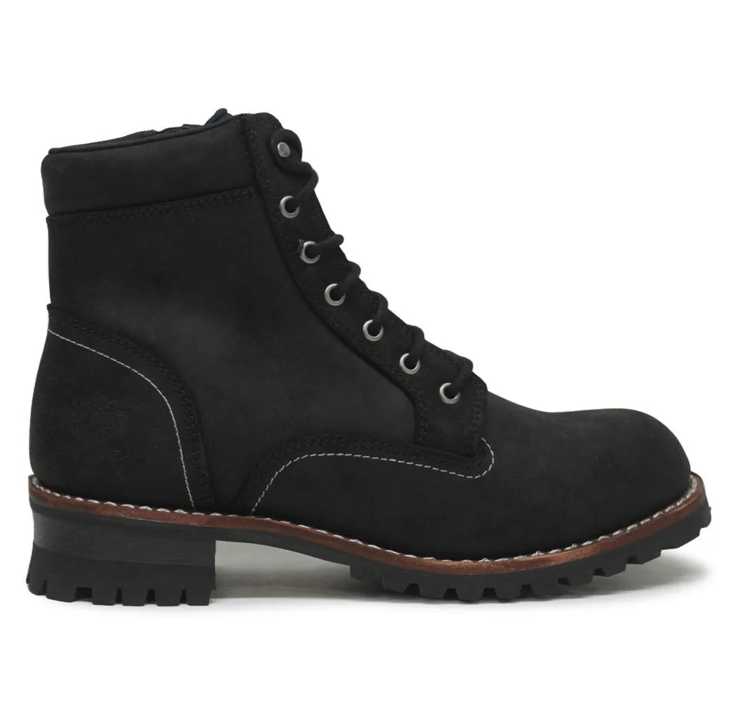 Harley Davidson Bentler 6 Inch Full Grain Leather Men's Ankle Biker Boots