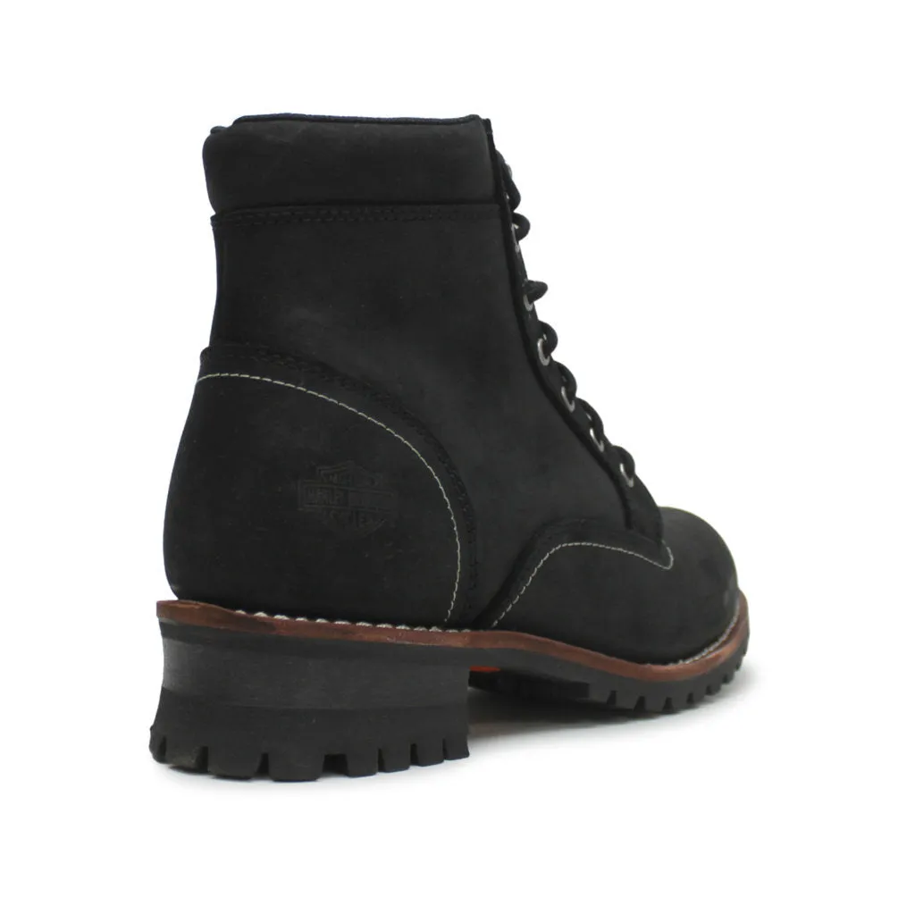Harley Davidson Bentler 6 Inch Full Grain Leather Men's Ankle Biker Boots