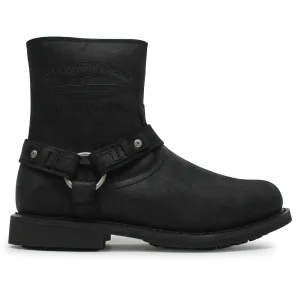 Harley Davidson Scout Rvltn Full Grain Leather Men's Ankle Boots