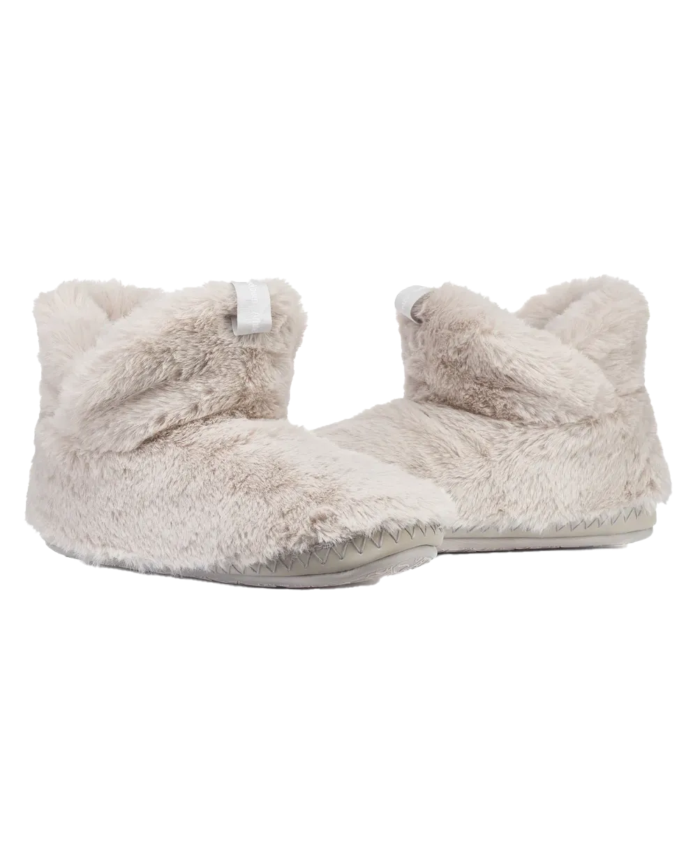 Harriet 100% Recycled High Density Faux Fur Slipper Boot in Trace Grey