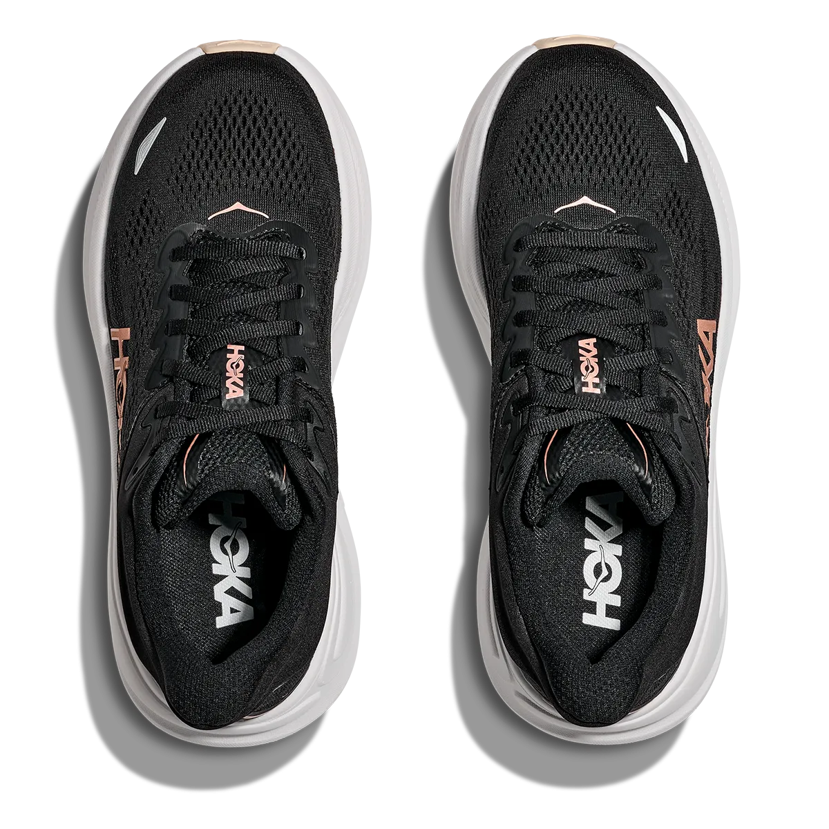Hoka Bondi 9 Black - Rose Gold