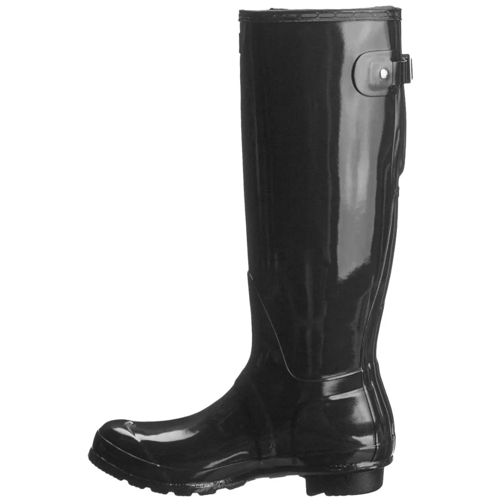Hunter Original Back Adjustable Gloss Rubber Women's Tall Wellington Boots