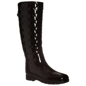 Hunter Refined Gloss Rubber Quilt Women's Tall Wellington Boots