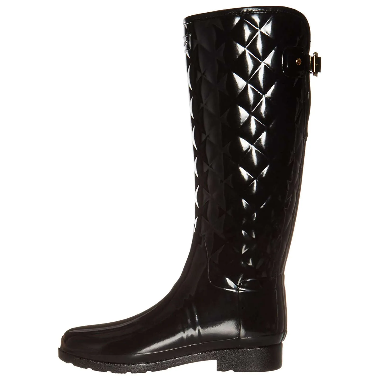 Hunter Refined Gloss Rubber Quilt Women's Tall Wellington Boots