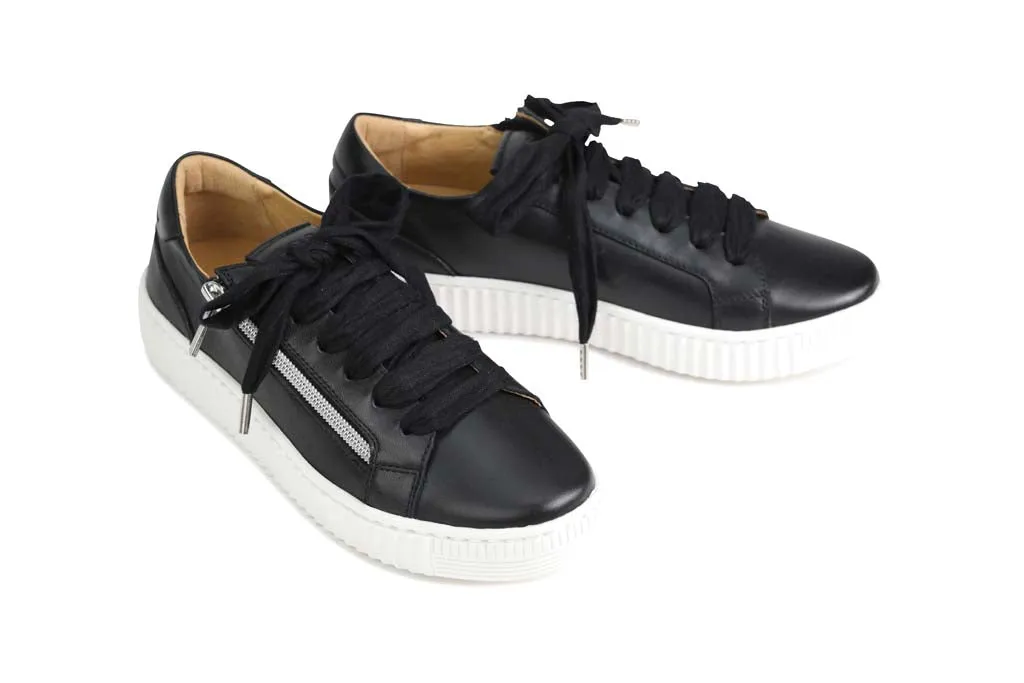 JODIE LEATHER PLATFORM SNEAKERS
