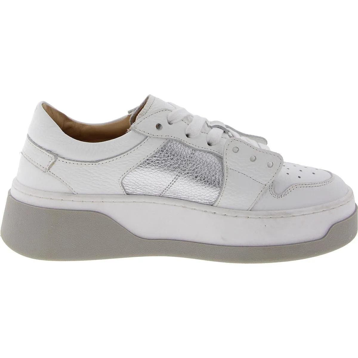 Joey Womens Leather Lace-Up Casual And Fashion Sneakers