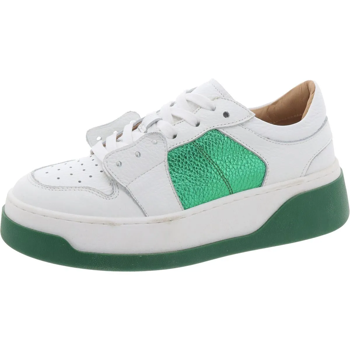 Joey Womens Leather Lace-Up Casual And Fashion Sneakers