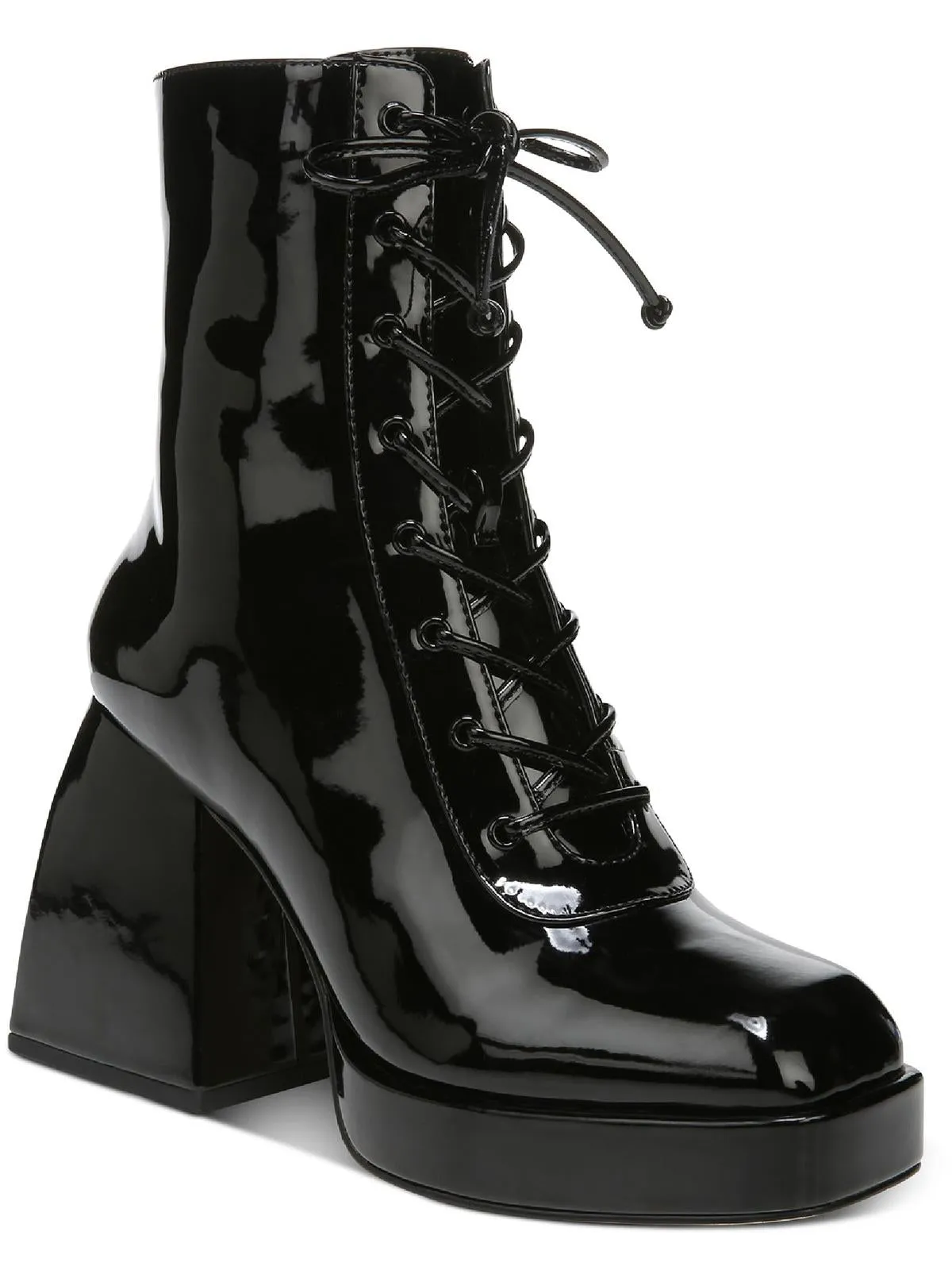 Kia Womens Block Heel Platform Mid-Calf Boots