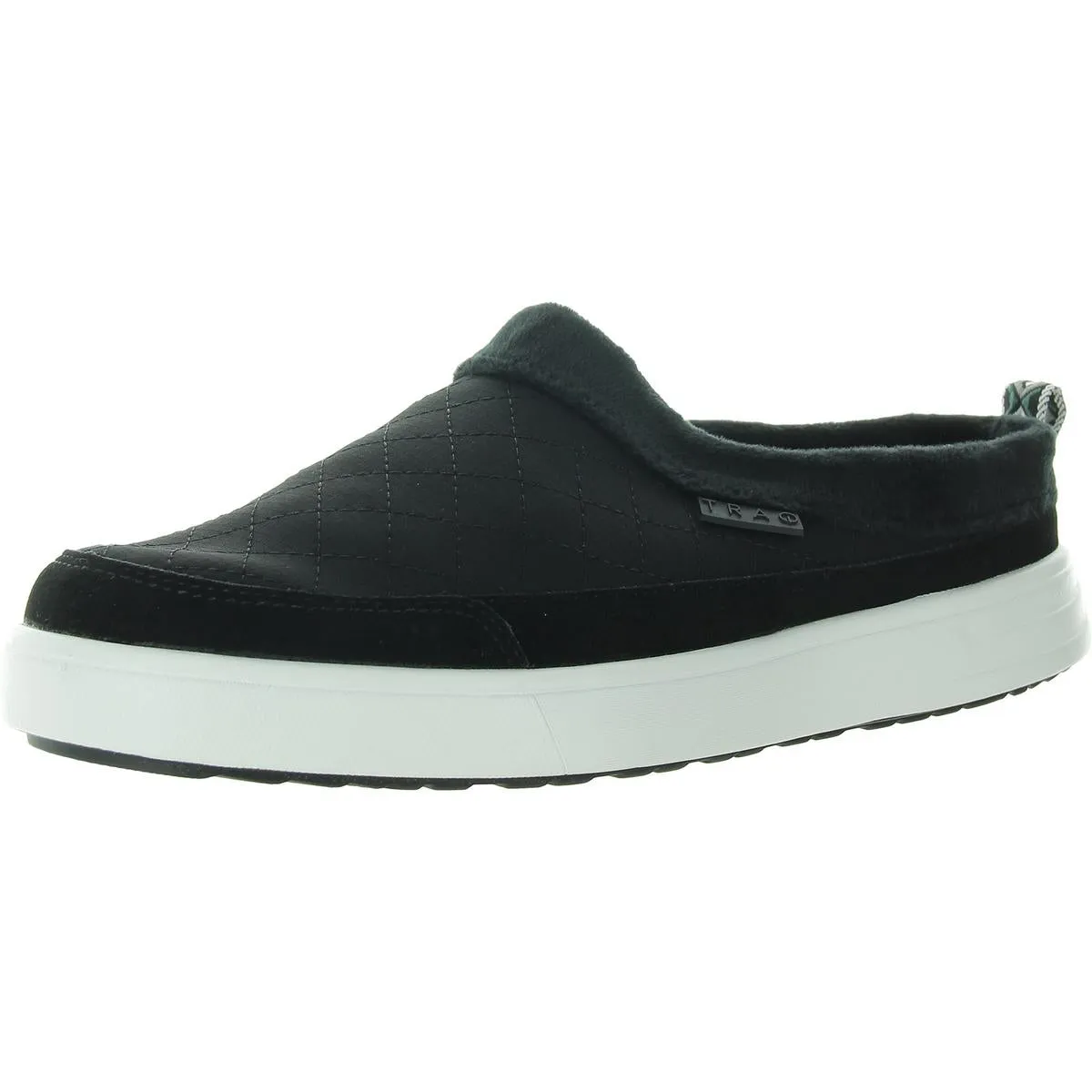 Kiq Womens Velour Trim Slip On Smart Shoes