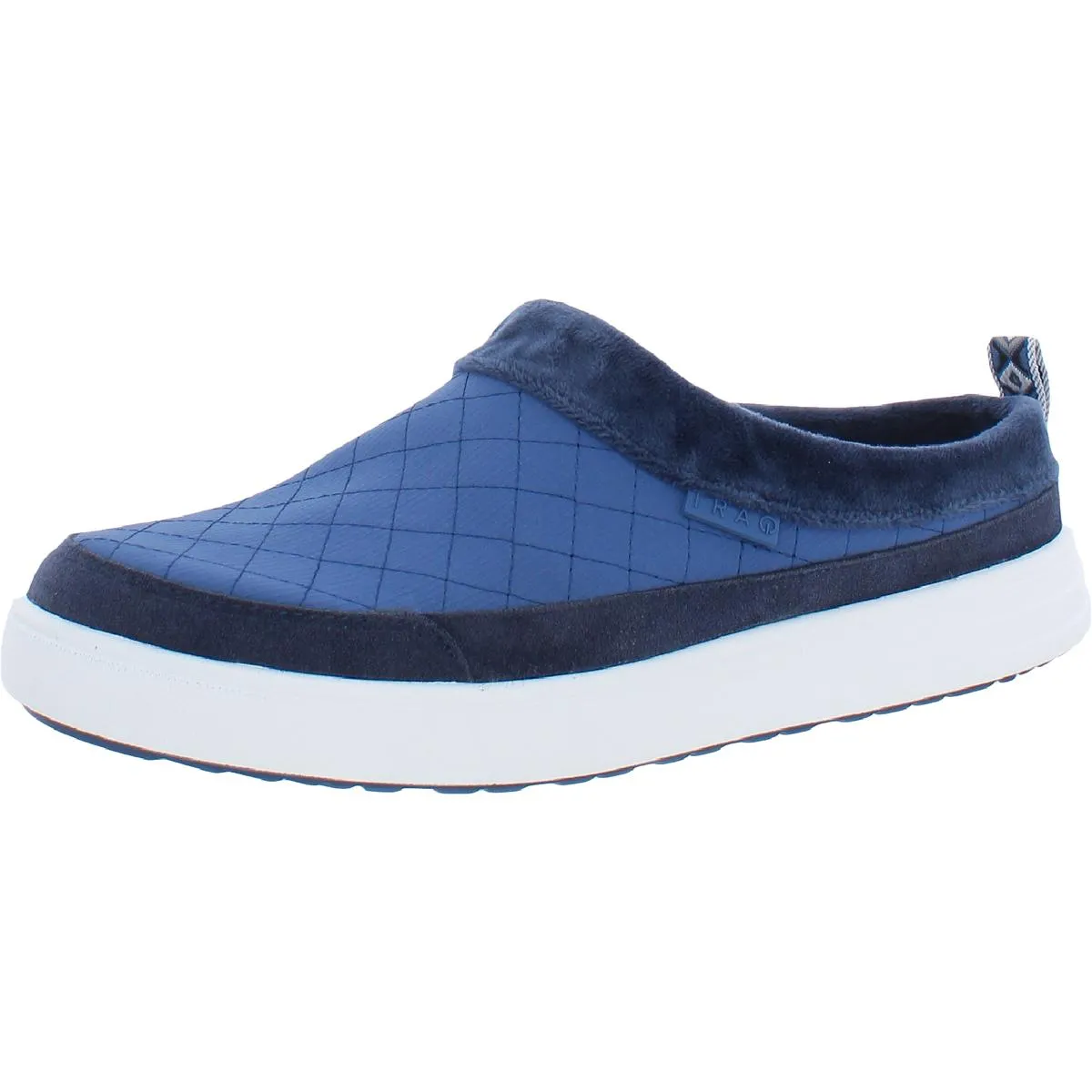 Kiq Womens Velour Trim Slip On Smart Shoes