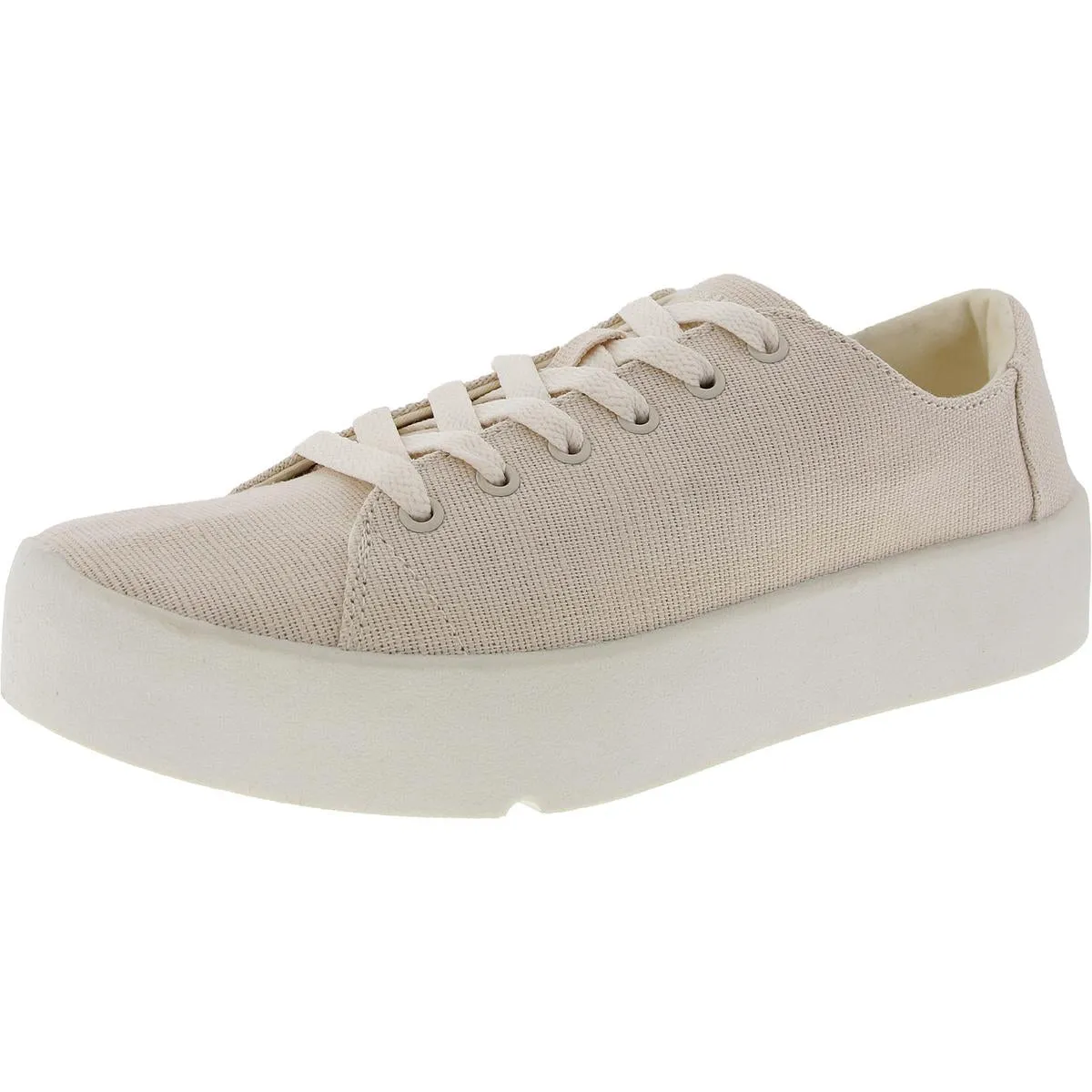 Lace Up Womens Solid Textured Skate Shoes