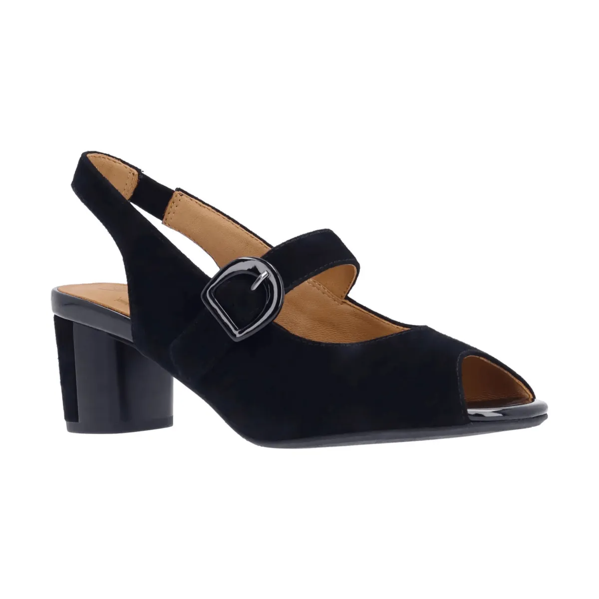 L'Amour Des Pieds Women's Merryn Black Kidsuede