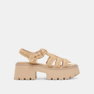LATICE SANDALS LT NATURAL KNIT