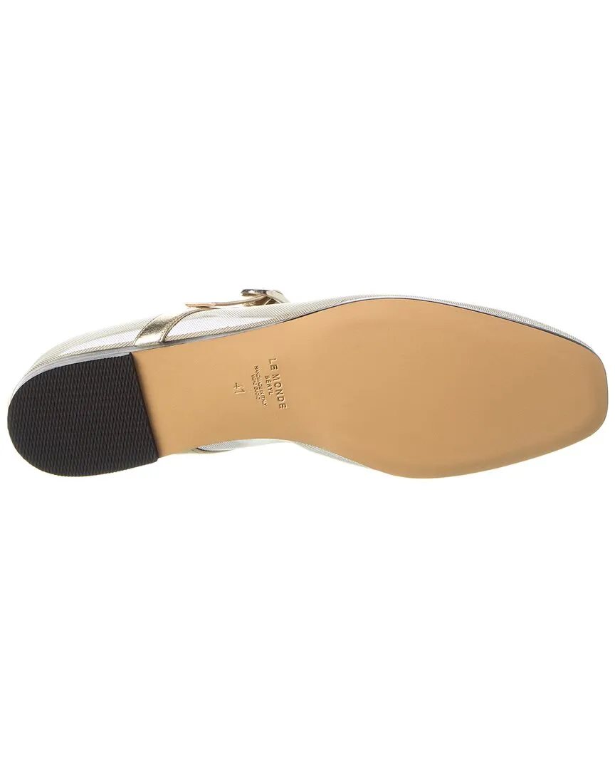 Le Monde Beryl Mesh & Leather Mary Jane Flat