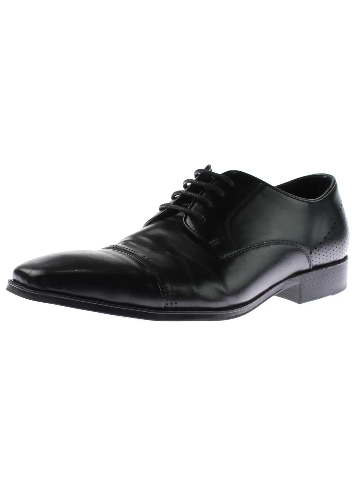 Lesson Plan Mens Faux Leather Toe Cap Oxfords