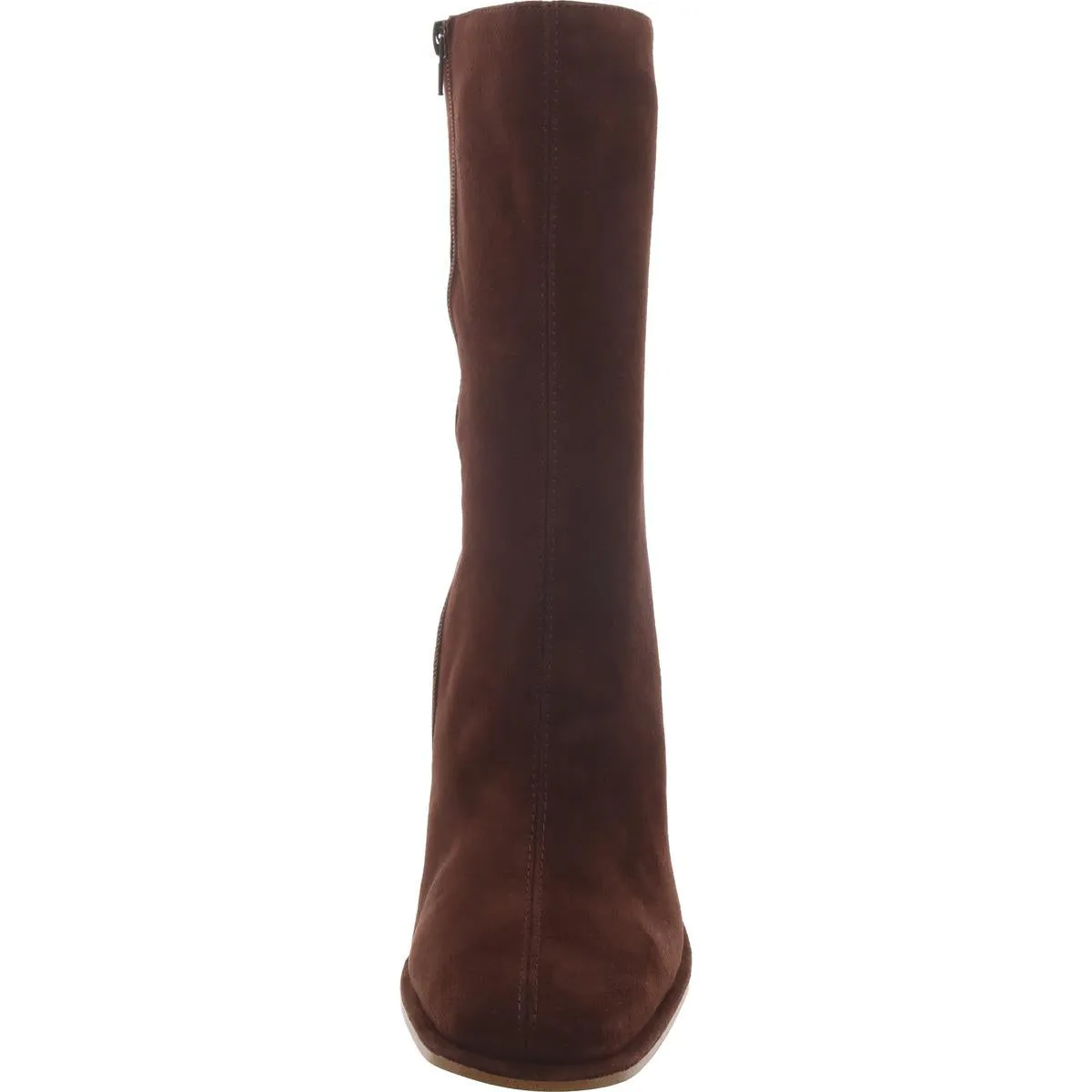 Lockwood Womens Faux Suede Square Toe Mid-Calf Boots