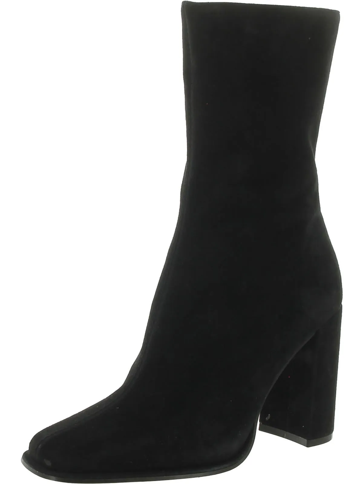 Lockwood Womens Faux Suede Square Toe Mid-Calf Boots