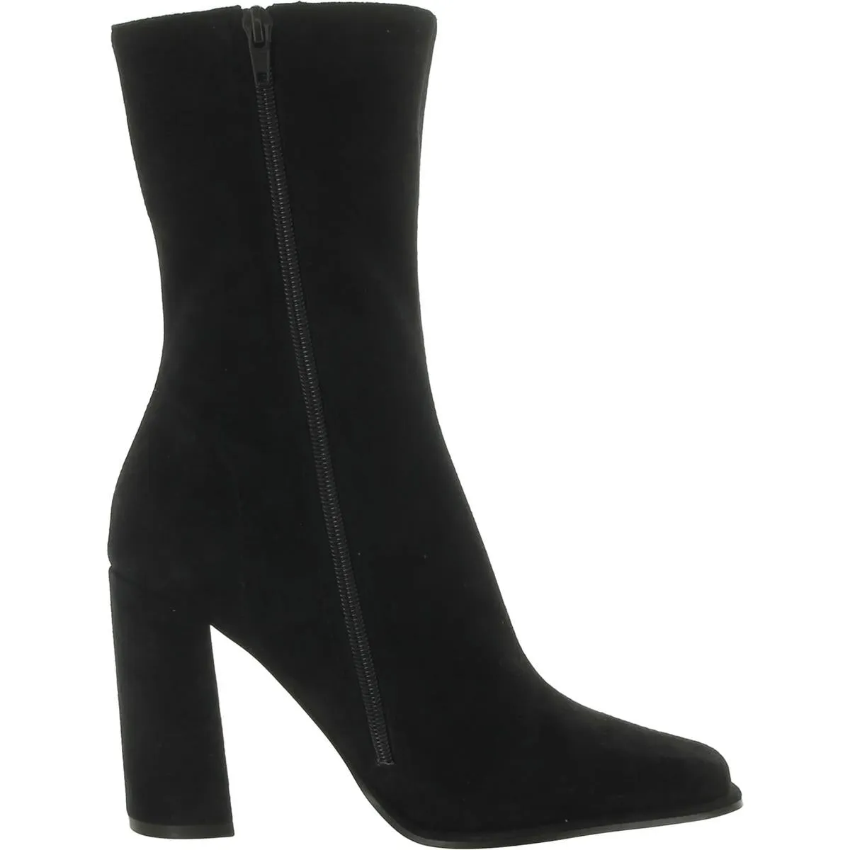 Lockwood Womens Faux Suede Square Toe Mid-Calf Boots