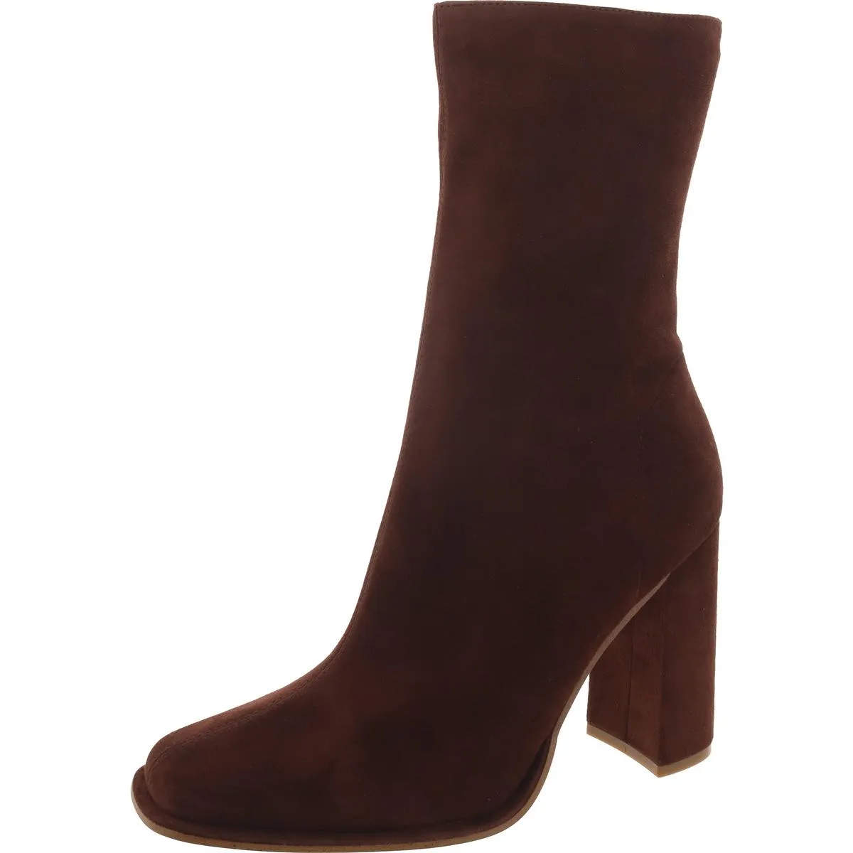 Lockwood Womens Faux Suede Square Toe Mid-Calf Boots