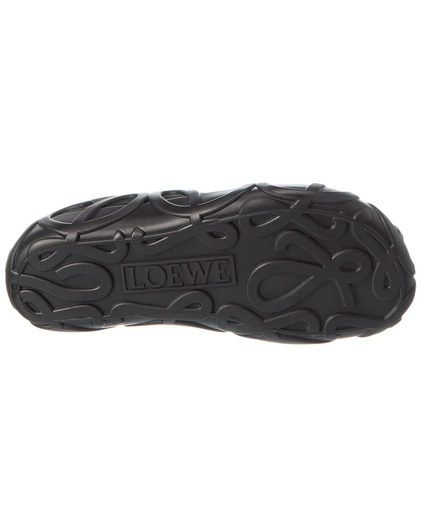 Loewe Rise Lace-Up Leather Sneaker