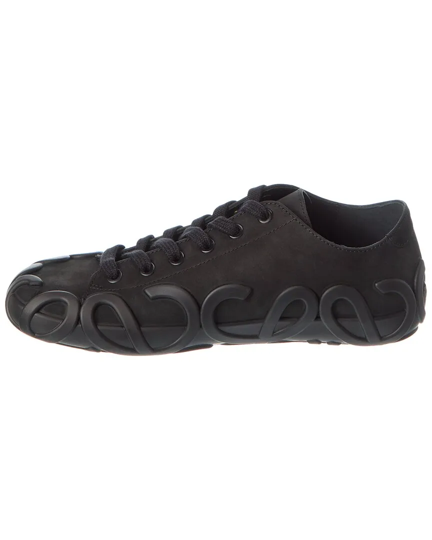 Loewe Rise Lace-Up Leather Sneaker