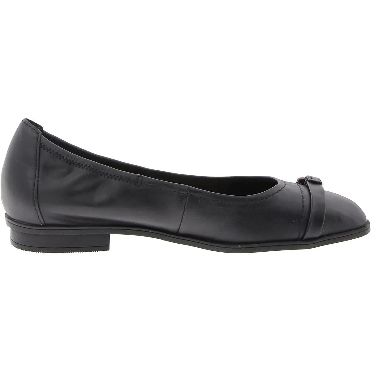 Lyrical Sky Womens Padded Insole Leather Ballet Flats