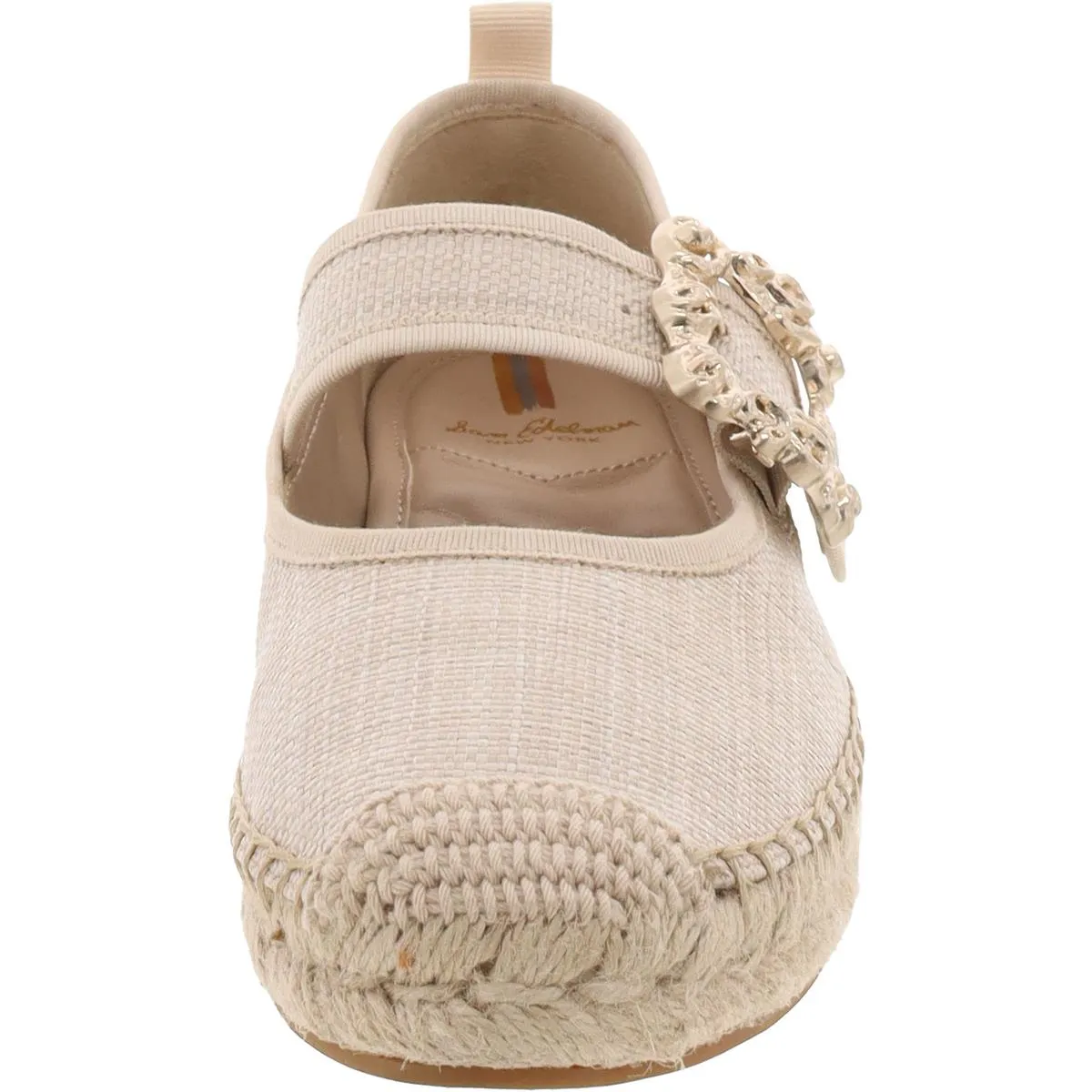 Maddy Womens Woven Flat Mary Janes