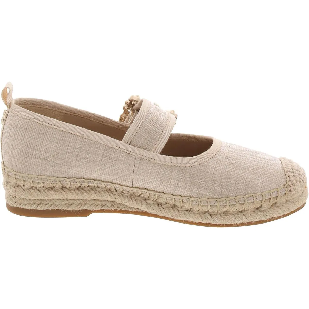 Maddy Womens Woven Flat Mary Janes