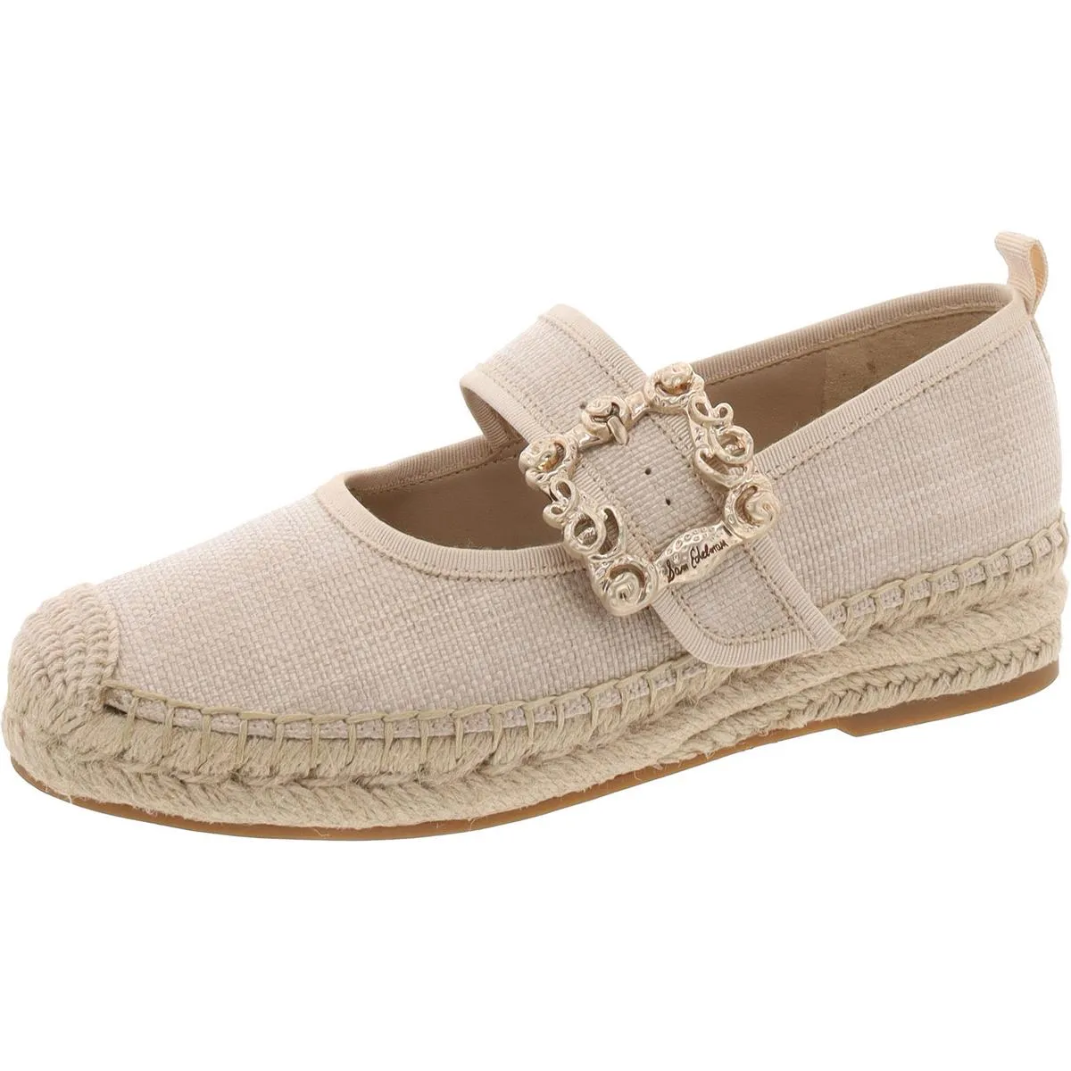 Maddy Womens Woven Flat Mary Janes