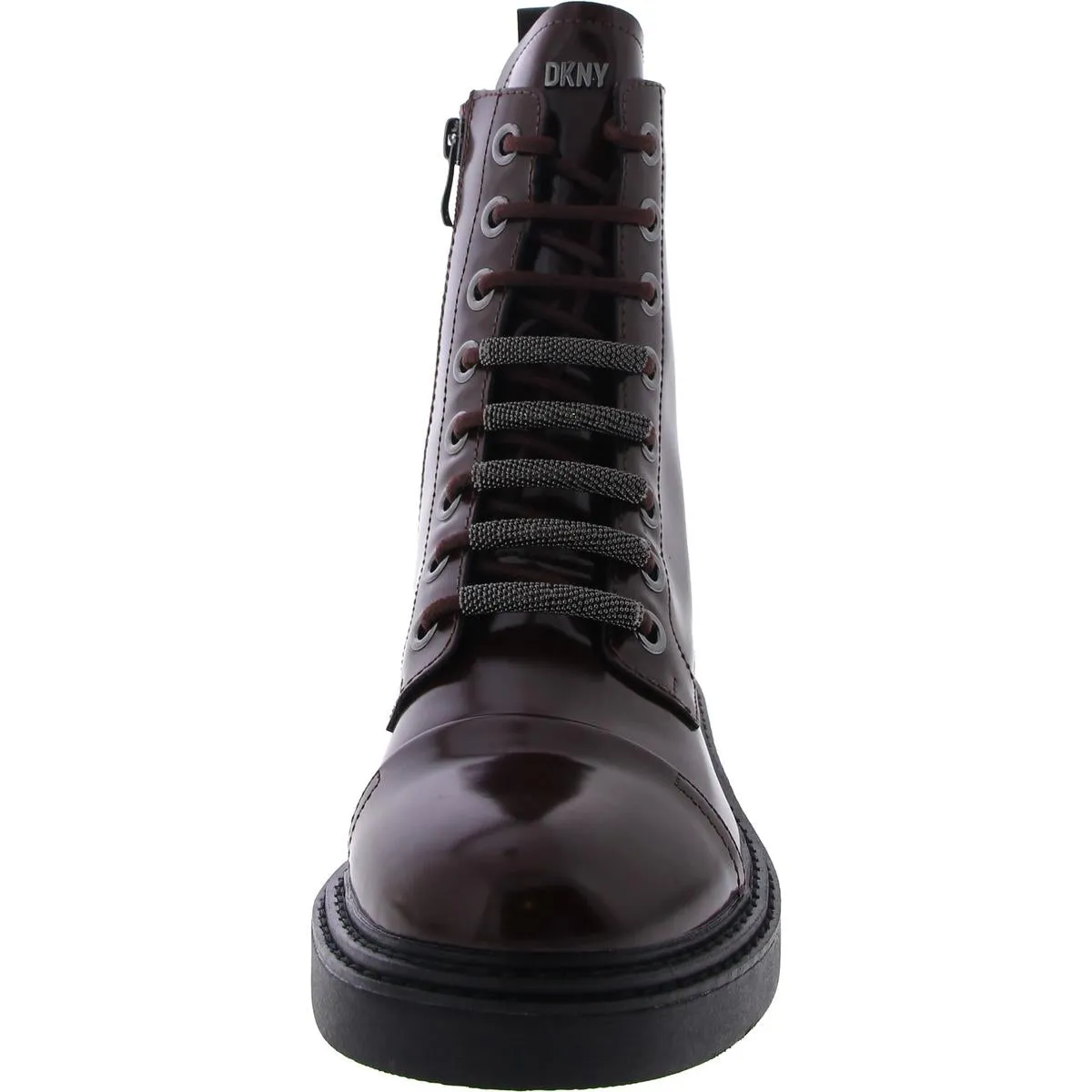 MALAYA LACE UP Womens Leather Zipper/Lace Up Combat & Lace-Up Boots