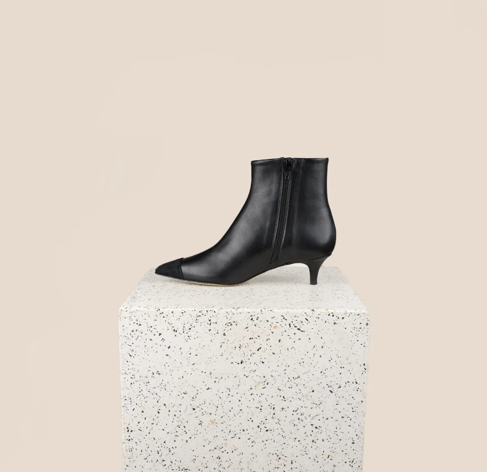 Mantova - Black Leather/ Black Suede