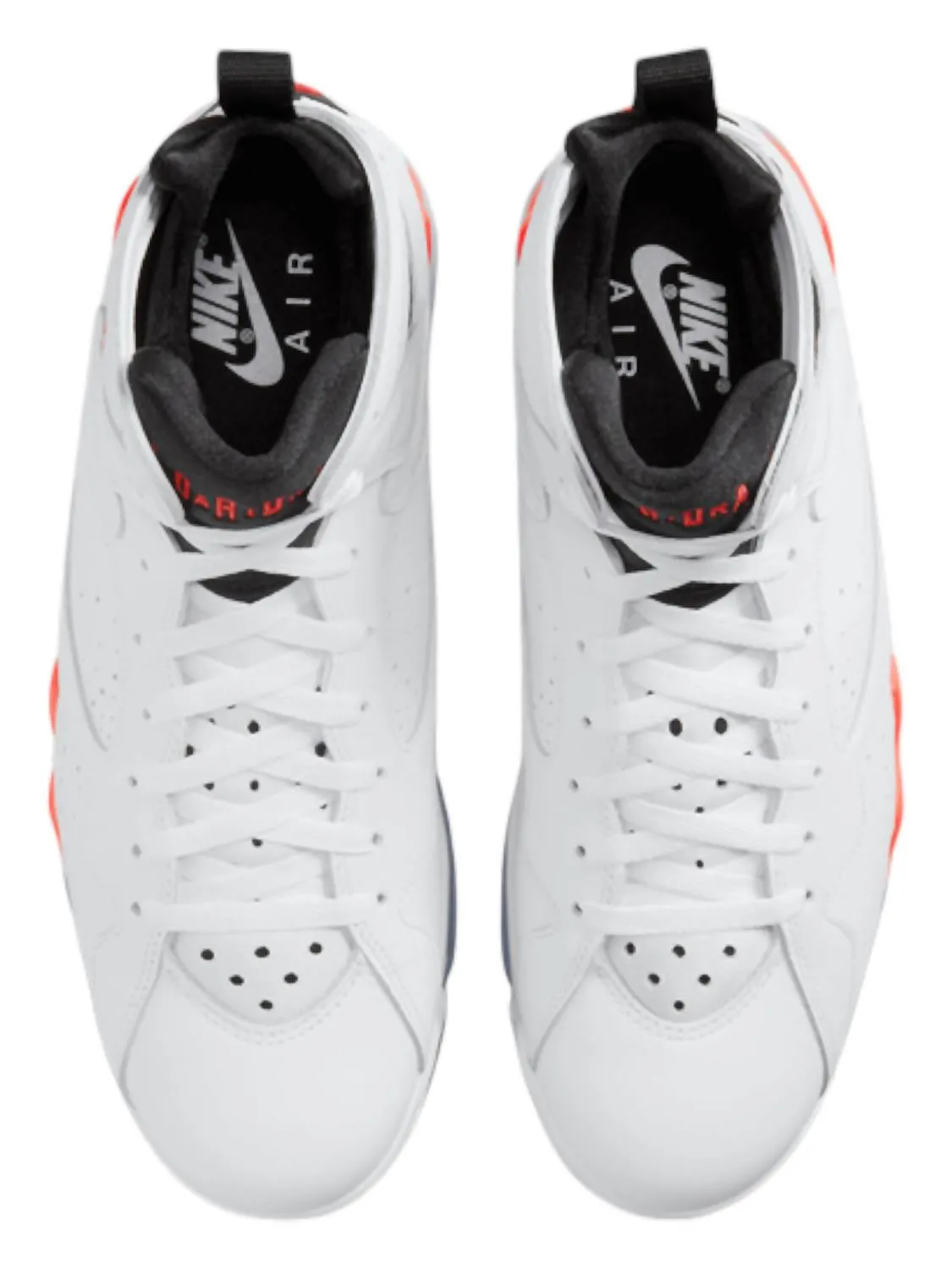 Men's 7 Retro Sneaker In White/black/crimson