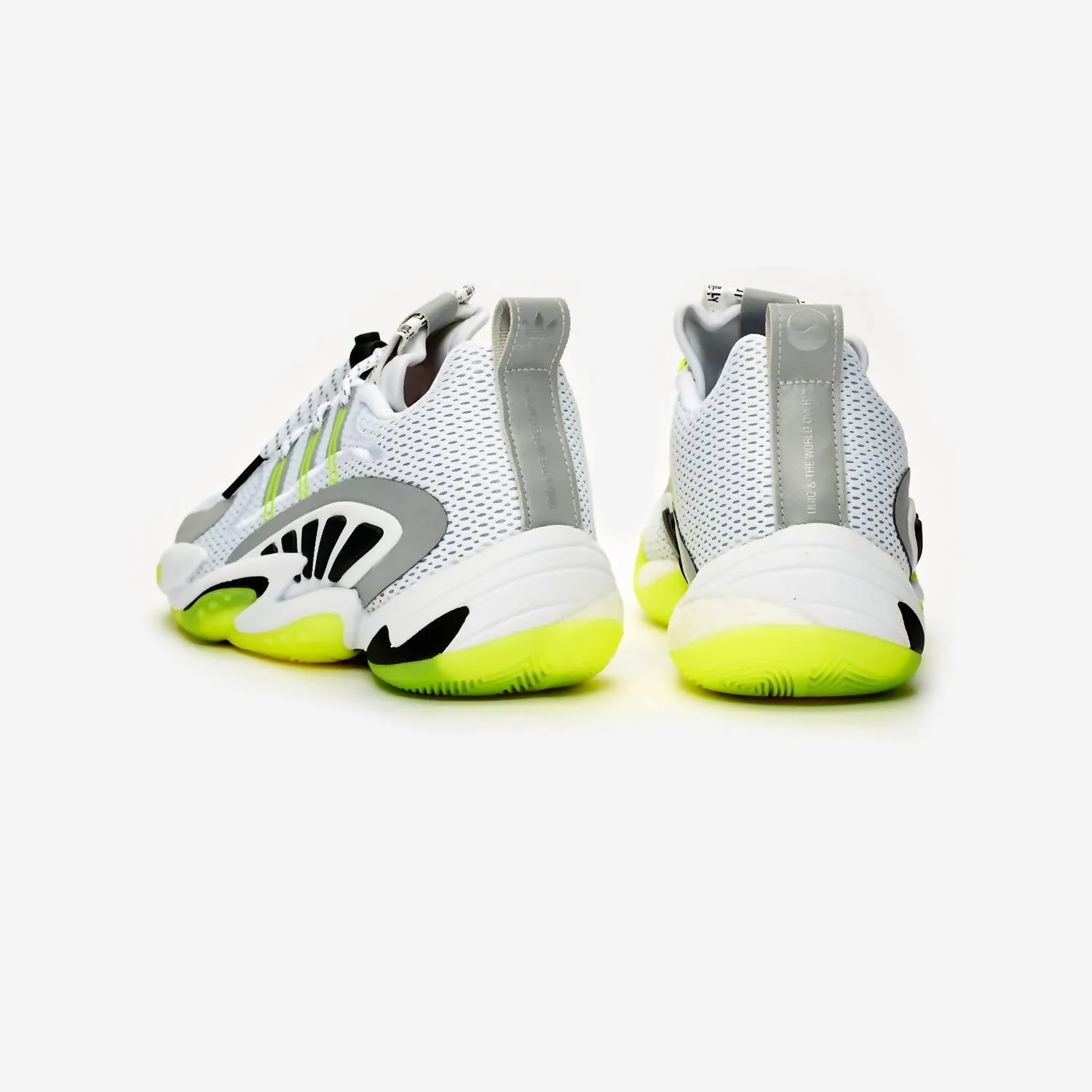 Men's Crazy Byw X 2.0 Ubiq Shoes In White/solar Yellow/core Black