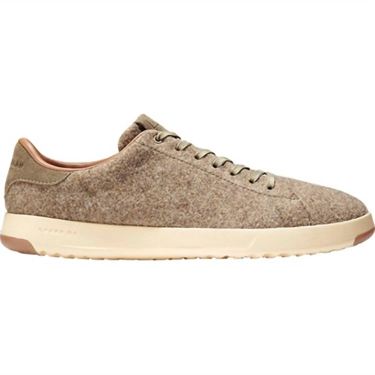 Men's Grandpro Tennis Sneaker In Soft Sage Wool/suede