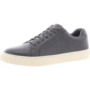 Mens Lace-Up Faux Leather Casual And Fashion Sneakers