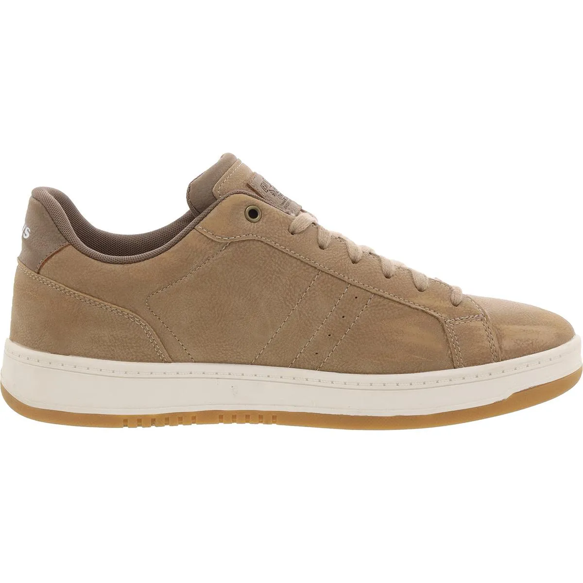 Mens Lace-Up Man Made Casual And Fashion Sneakers
